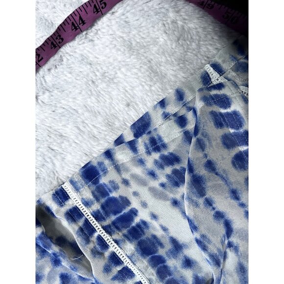 Soft Surroundings tie dye button front chiffon duster women size P XL - Picture 3 of 7